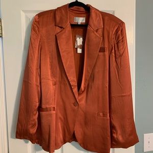 Anthropologie / coreylynncalter satin blazer